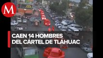 Policías capitalinos detuvieron a 14 sujetos del cártel de Tláhuac