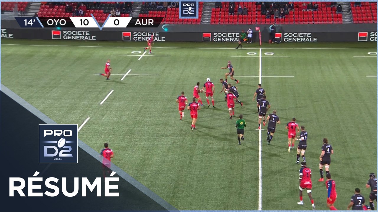 PRO D2 - Résumé Oyonnax Rugby-Stade Aurillacois: 46-17 - J7 - Saison 2020/2021