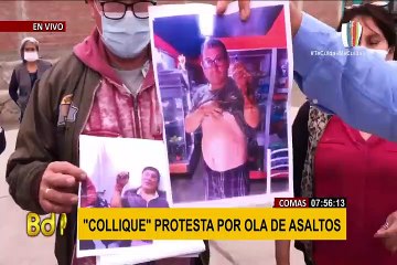 Collique: vecinos se unen para protestar contra delincuencia y exigir seguridad