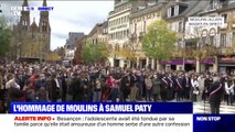 La ville et les habitants de Moulins rendent hommage à Samuel Paty