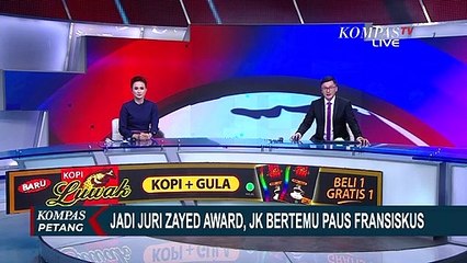 JK Bertemu Paus Fransiskus Saat Jadi Juri Zayed Award fo Human Fraternity