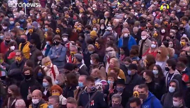 Manifestation anti-Orban à Budapest, pour défendre l'indépendance de l'enseignement supérieur