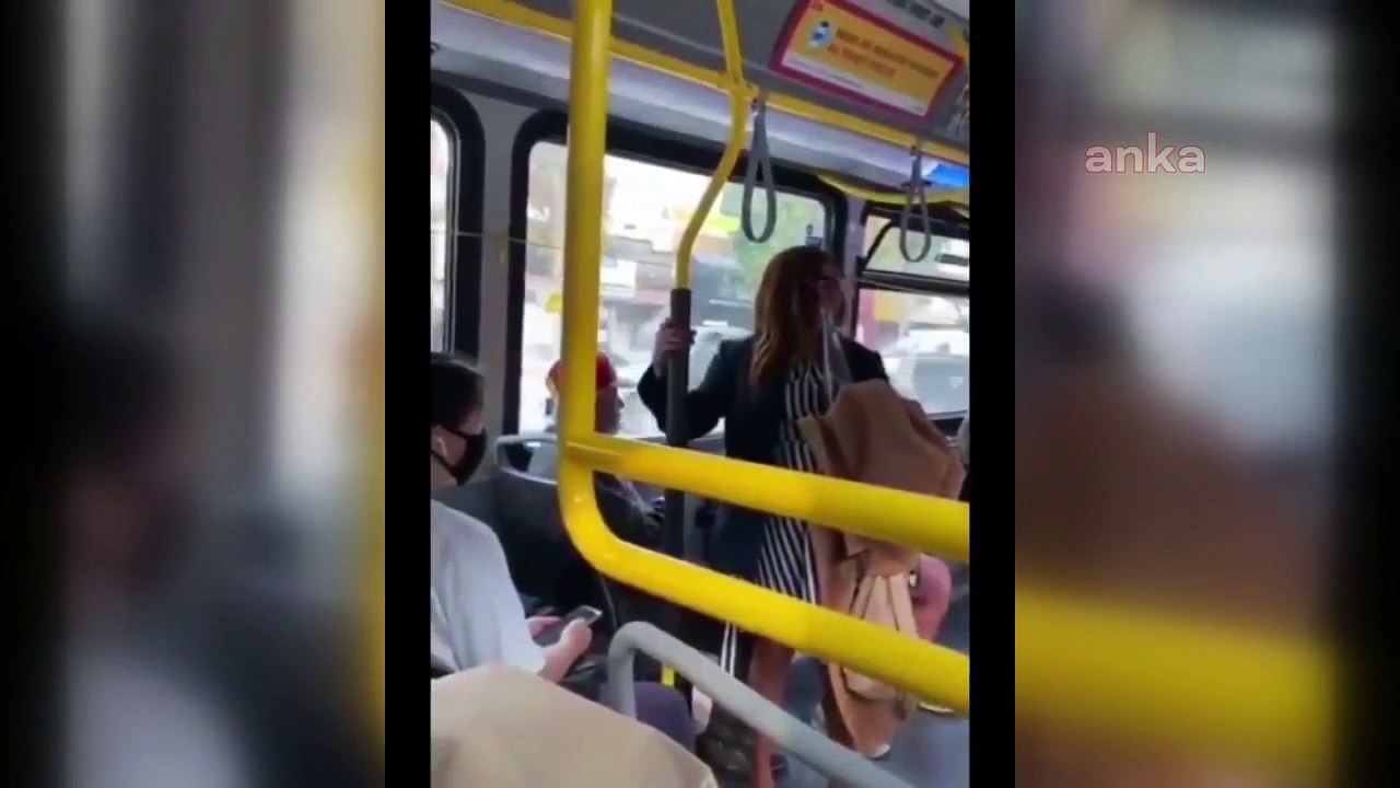 kadını otobüsten attı