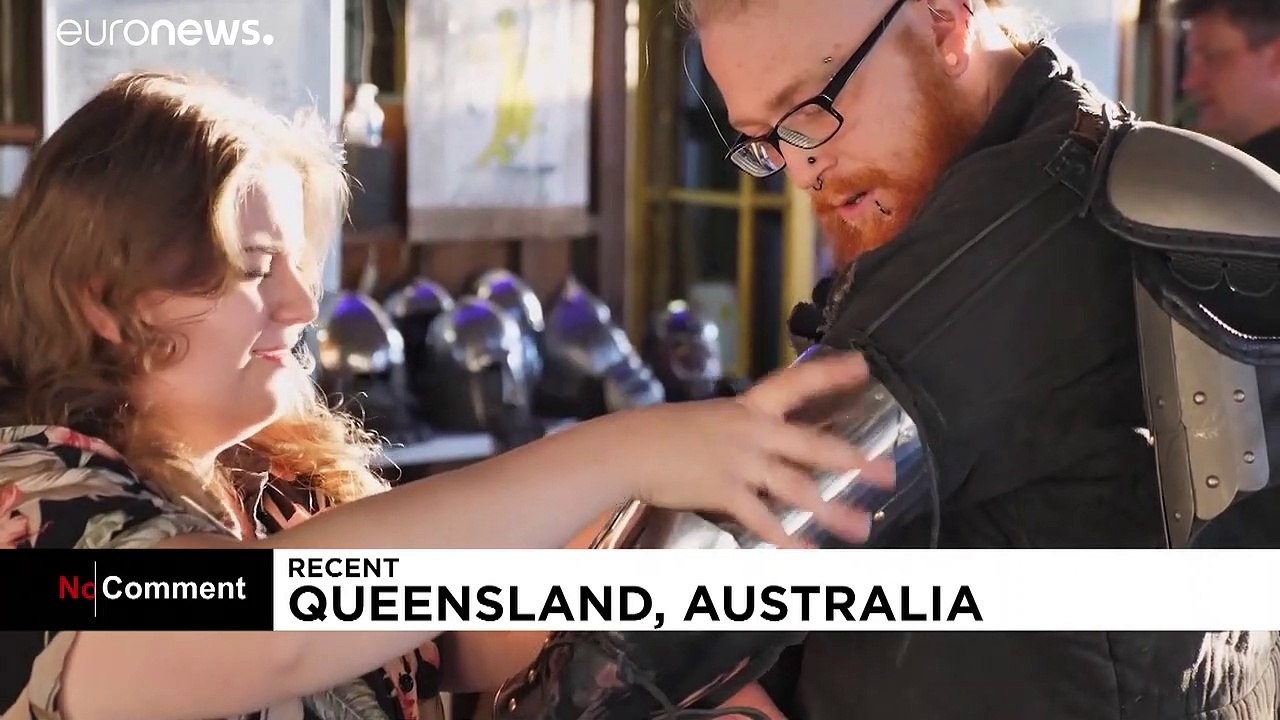 Caballeros medievales en Australia