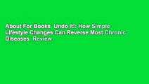 About For Books  Undo It!: How Simple Lifestyle Changes Can Reverse Most Chronic Diseases  Review