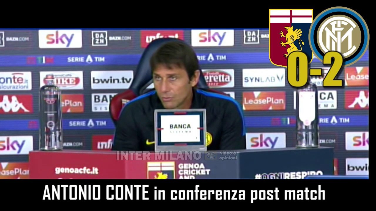 GENOA-INTER 0-2: ANTONIO CONTE IN CONFERENZA STAMPA POST-MATCH