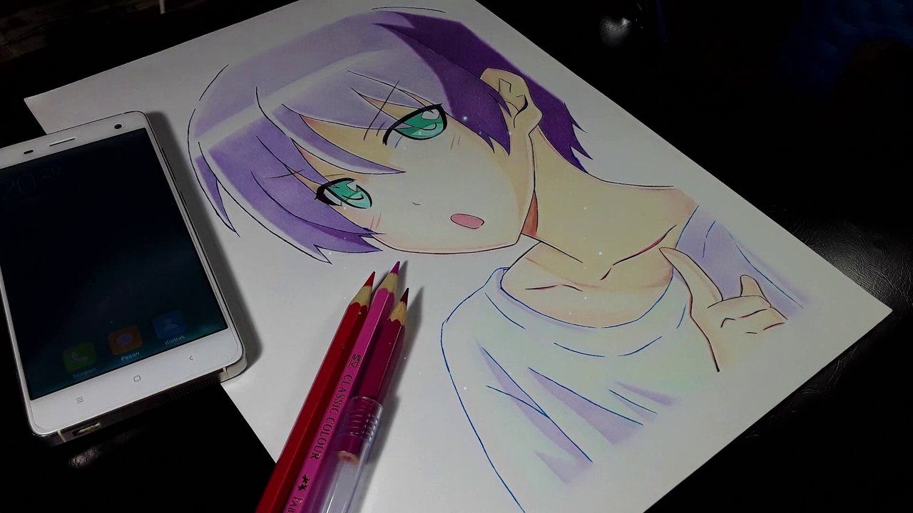 Drawing Nasa Yuzaki from Anime Tonikaku Kawaii
