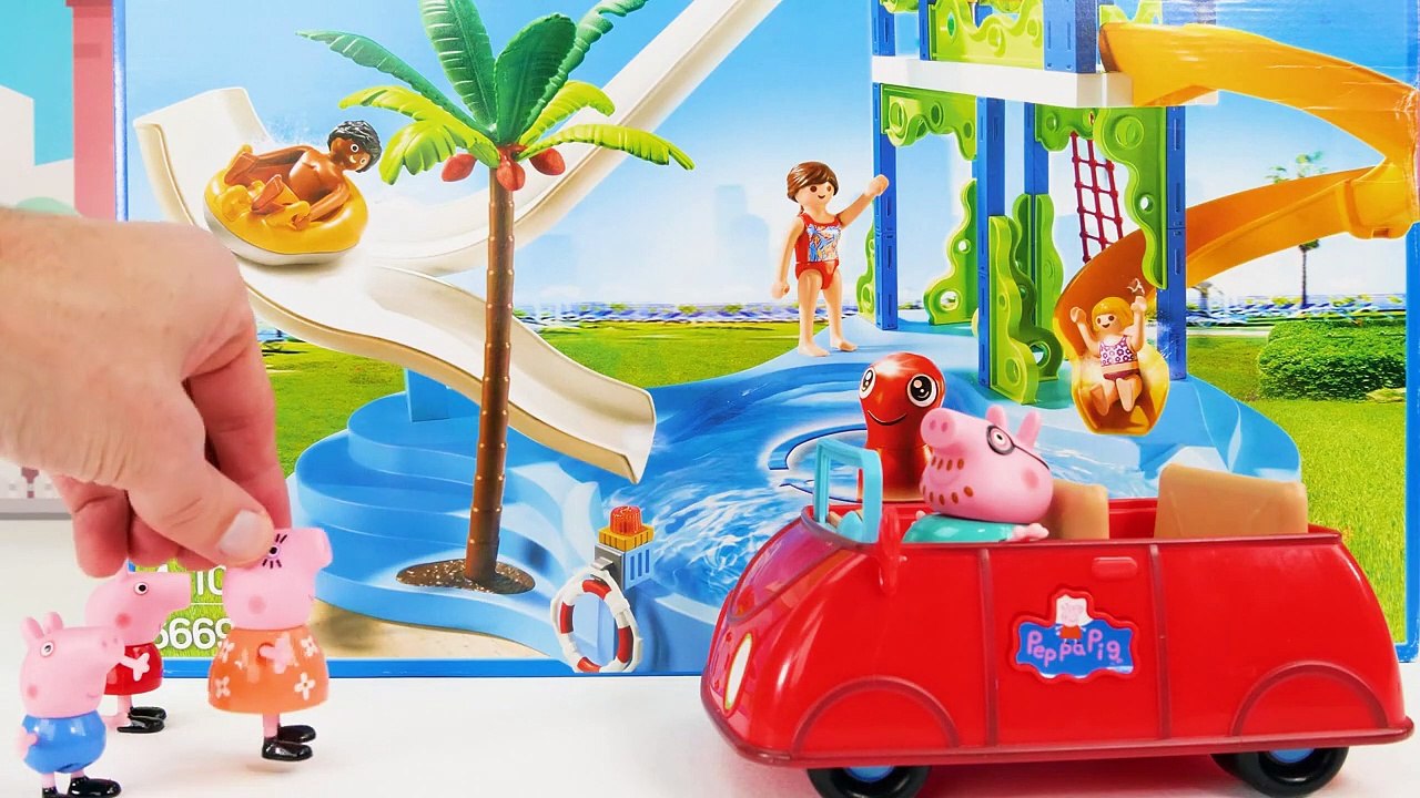 Peppa Pig Toy Learning Video for Kids Peppa Pig Gets a New Pool and