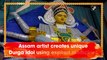 Assam artist creates unique Durga idol using expired medicines