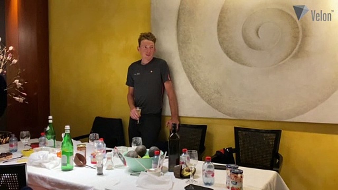 Tao Geoghegan Hart's speech after Giro d'Italia Stage 20 win