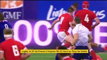 Rugby : le XV de France domine le Pays de Galles