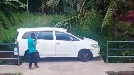 Drive a car ।।  Most dangerous road ।। Funny video