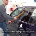 Car Window Vs Tesla Cybertruck Strength Test