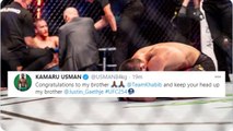 ufc 254 celebrities and ufc fighters Reacts to khabib nurmagomedov DOMINATION over justin gaethje