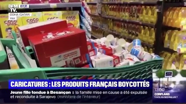 Caricatures de Mahomet : de nombreux pays musulmans boycottent certains produits français