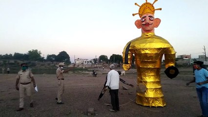 मंडोर क्षेत्र में हुआ रावण दहन