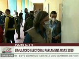 Así la presidenta del CNE y el Comandante Estratégico Operacional de la FANB participaron en simulacro de votación