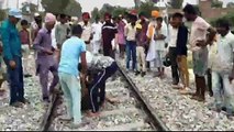 भरथना रेलवे स्टेशन पर दिल्ली हावड़ा रेलवे ट्रैक पर ट्रेन की चपेट में आने से युवक की हुई मौत