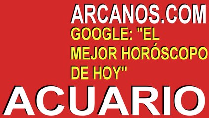 ACUARIO Horóscopo ARCANOS.COM 25 al 31 de octubre de 2020 - Semana 44