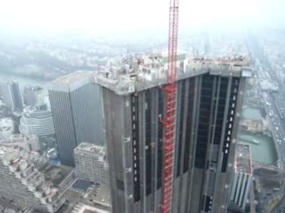 UNE GRUE SUR UN IGH DE LA DEFENSE