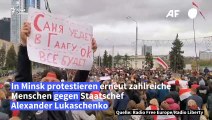 Belarus: Demonstranten fordern erneut Lukaschenkos Rücktritt