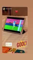 Burak Yılmaz'ın kızı; "Babam yine attı anne"