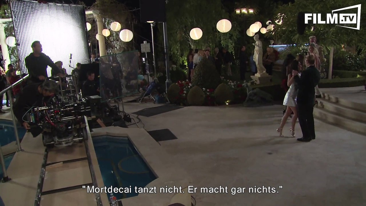 Mortdecai making ofs