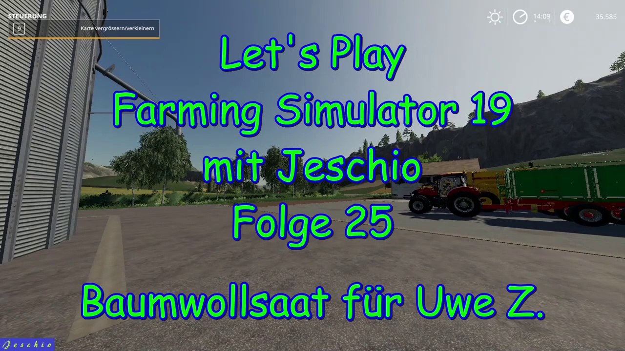 Lets Play Farming Simulator 19 mit Jeschio - Folge 025 - Baumwollsaat fur Uwe Z