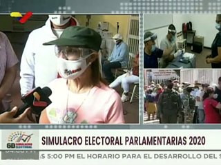 Presidenta de Idenna resalta la organización del Poder Popular durante simulacro electoral