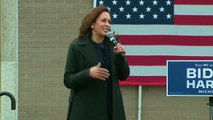 Kamala Harris holds a campaign event in Michigan