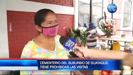 Así fue la afluencia de familias en cementerios de Guayaquil, Daule y Samborondón