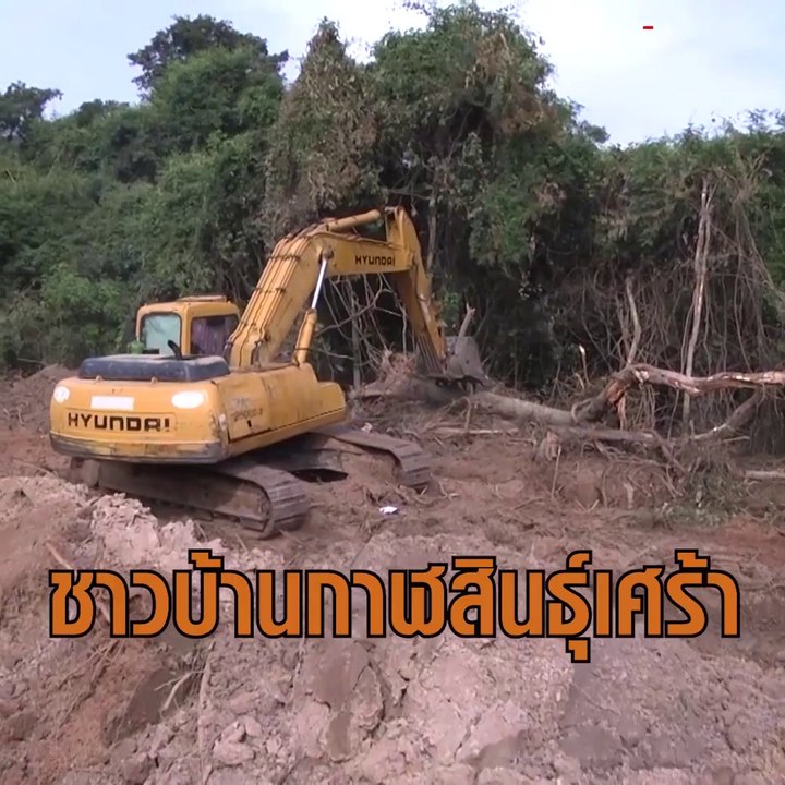ชาวบ้านกาฬสินธุ์เศร้า ทางหลวงทำลายอุโมงค์ต้นไม้...