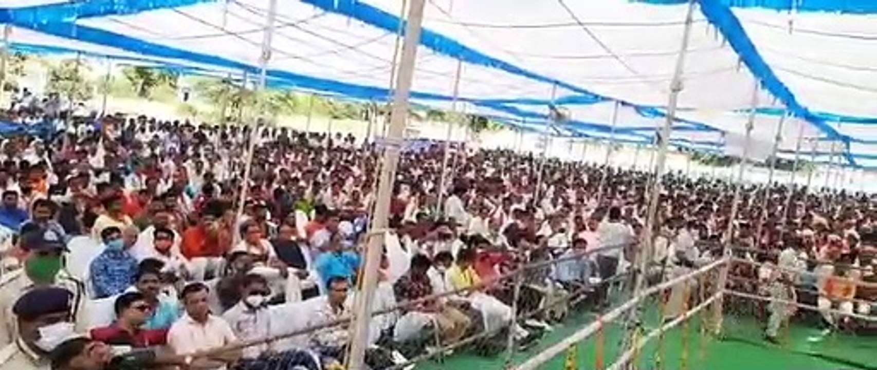 प्रत्याशी ने की आम सभा को संबोधित