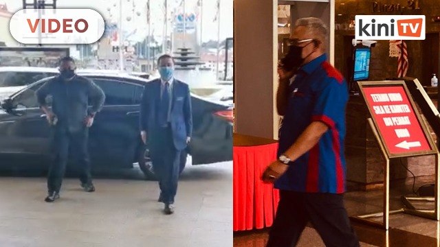 BN leaders gathering at Umno headquarters