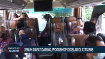 Jenuh Rapat Daring, Pejabat dan Akademisi Workshop di atas Bus dengan Protokol Kesehatan