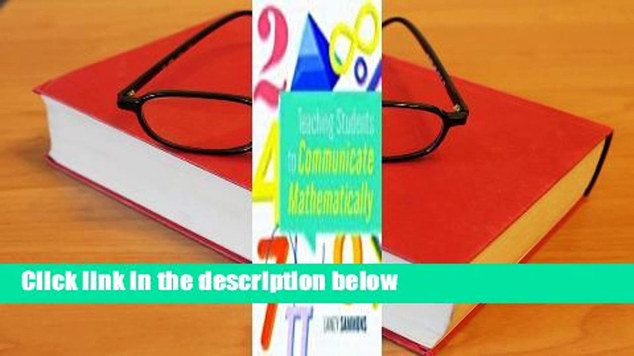 Teaching Students to Communicate Mathematically Complete