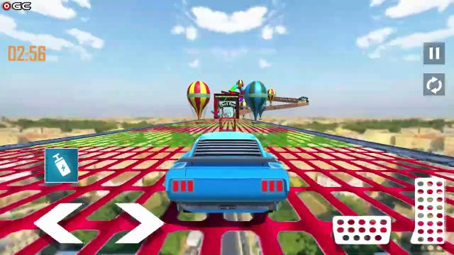 Skyline Car Stunts Mega Ramp Stunt Racing Games - Impossible Extreme Car Driver Android GamePlay #2