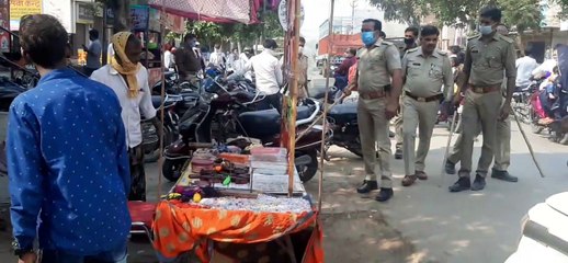 कांधला पुलिस ने सख्ती के साथ हटवाया अतिक्रमण मचा हड़कंप