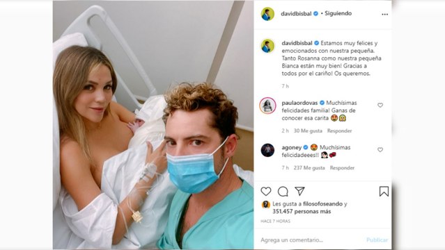 David Bisbal y Rosanna Zanetti, dan la bienvenida a su segunda hija en común