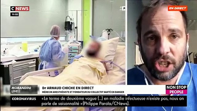 Dr Arnaud Chiche dans Morandini Live sur CNews: Aujourd’hui, les patients venant des Ehpad sont sacrifiés dans les hôpitaux - VIDEO