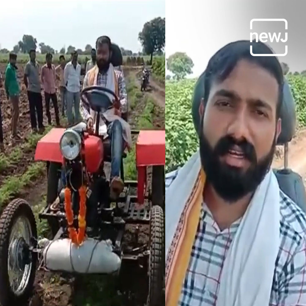 Indian Jugaad: A Tractor Made Out Of An Old Rajdoot Motorcycle