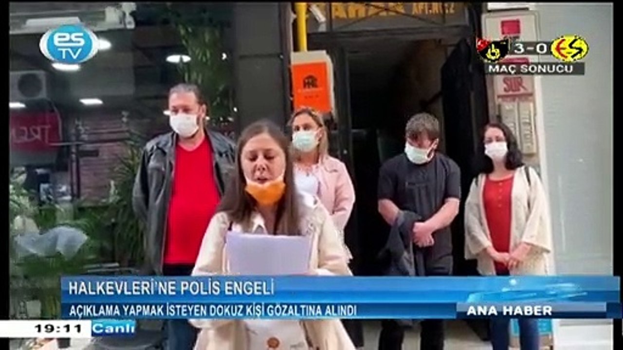 Açıklama yapmak isteyen dokuz kişi gözaltına alındı