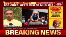 CAA Faceoff Returns  RSS Chief Mohan Bhagwat Vs AIMIM President Asaduddin Owaisi