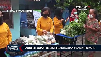 Pandemi, Jumat Berkah Bagi Bahan Pangan Gratis