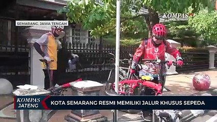 Kota Semarang Resmi Memiliki Jalur Khusus Sepeda