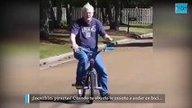 Cuando tu abuelo te enseña a andar en bici