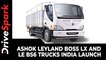 Ashok Leyland Boss LX & LE BS6 Trucks | India Launch | Prices, Specs, Features & Other Details
