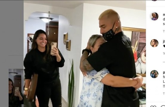 Mira la bonita sorpresa de Maluma a su madre