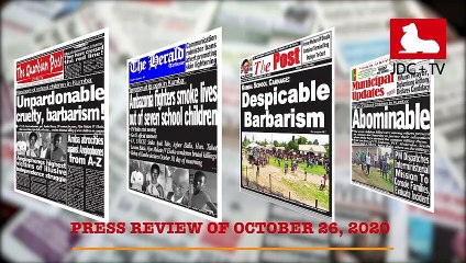 CAMEROONIAN PRESS REVIEW OF OCTOBER 26, 2020