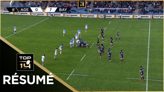 TOP 14 - Résumé SU Agen-Aviron Bayonnais: 15-26 - J6 - Saison 2020/2021